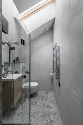 a bathroom with a shower and a toilet and a sink at Molėtairesort in Molėtai