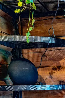a computer mouse sitting on top of a desk at Ivanas Countryside in Bražuolė