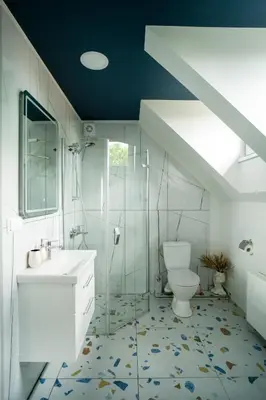 a bathroom with a sink and a toilet at Fort63 Studio in Kaunas