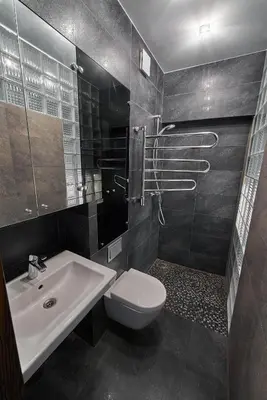 a bathroom with a sink and a toilet at Modernios klasikos studija in Kaunas