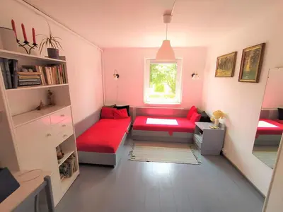 Gallery image of Cozy farmhouse next to a pond for a peaceful retreat in Jaunakaimis