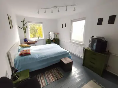 Gallery image of Cozy farmhouse next to a pond for a peaceful retreat in Jaunakaimis