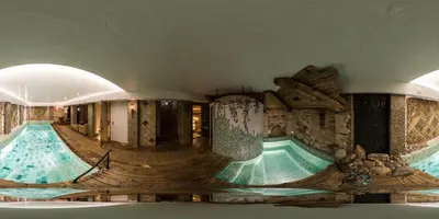 a large indoor pool with two swimming pools at Argo Trakai in Trakai