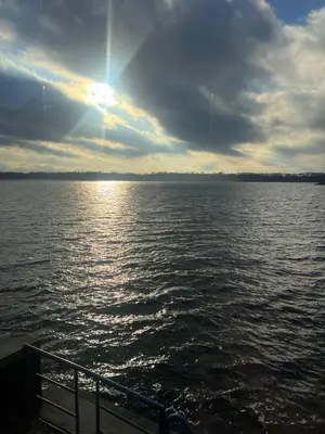 a view of a large body of water at Aquaspot Kaunas in Kaunas