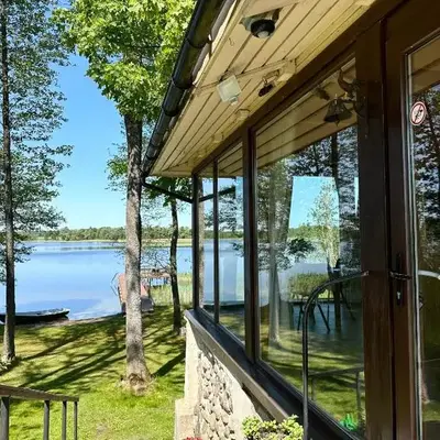 Svedaso Lake House with Sauna