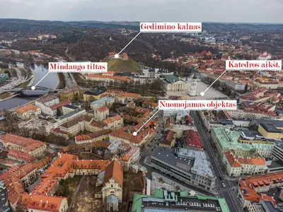 an overview of the city of munich and its landmarks at Old Town Jacuzzi in Vilnius