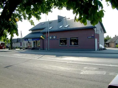 a building on the side of a street at Eiva in Marijampolė