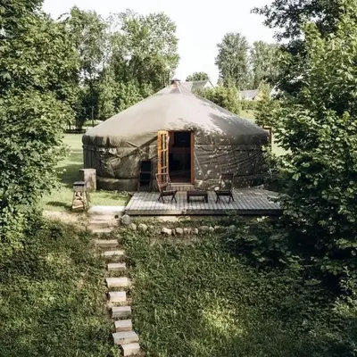 Intimate Peaceful Yurt Surrounded by Nature in Lithuania