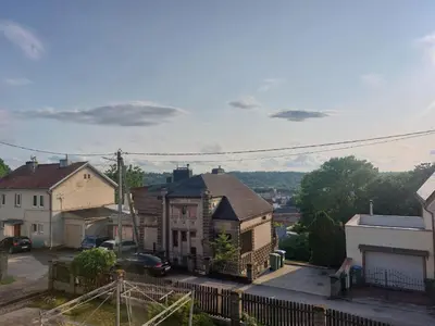 a group of houses in a residential neighborhood at Fryko apartamentai Kaune in Kaunas
