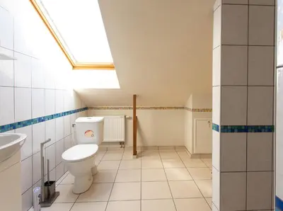 a bathroom with a toilet and a sink at Rinvasta in Druskininkai