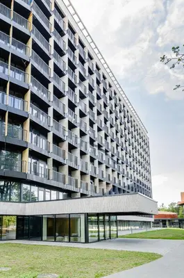 an external view of a building at Activity & Relax Studio 5 in Druskininkai