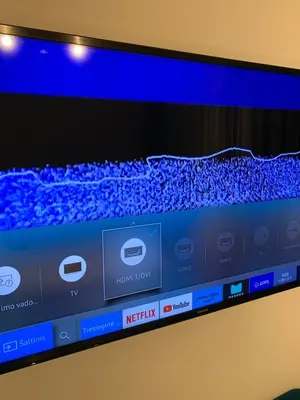a computer screen with a picture of water on it at Ice apartment in Druskininkai