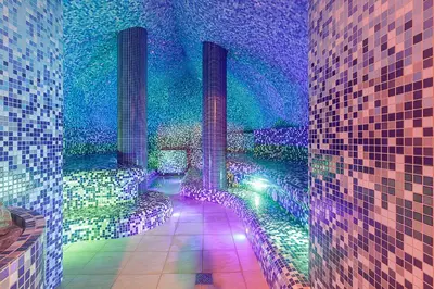 a view of a room with lights in a building at Medical SPA 