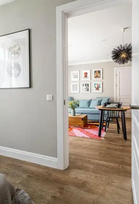 a living room with a couch and a table at Domillion 2bdr New Scandinavian old town apt N2A5 in Vilnius