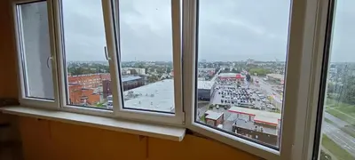 a view of a city from an office window at Kosmonautų gatve in Panevėžys