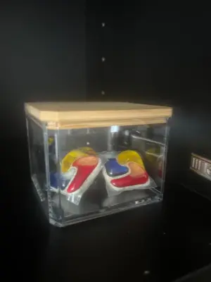 a plastic container with two rubber ducks in it at Two Bedroom Riverland Apartment in VNO