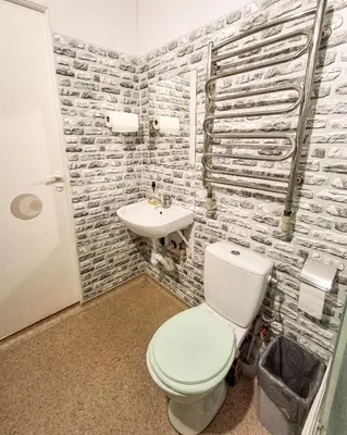 a bathroom with a toilet and a sink at Sodyba prie Mūšos