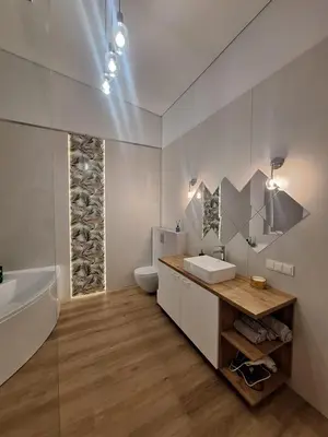 a bathroom with a sink and a toilet at Kambarių nuoma prie Kauno oro uosto in Karmėlava
