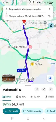 a screenshot of a map of a subway at TRoBA in Vilnius