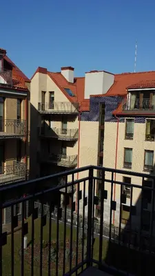 a view of some buildings from a balcony at Apartment Vilnius Old Town in Vilnius
