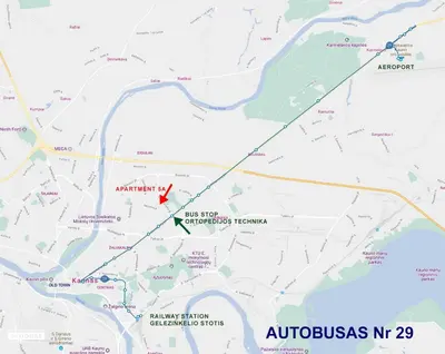 a map of australias with a red arrow at Apartment 5A in Kaunas