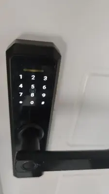 a close up of a tv remote control at HaPPy InnSide, Free Parking, Self check-in 7x24h, AC in Vilnius
