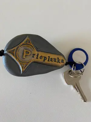 a pair of keys with the name of a pippah on it at Rezidencija 