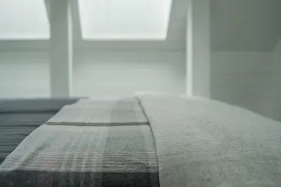 a close up of a mattress in front of a door at Villa Rata in Ratnyčia