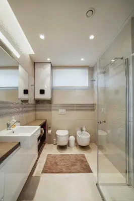 a bathroom with a toilet and a sink and a shower at Geras miegas in Druskininkai