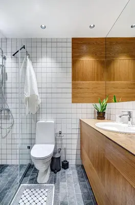 a bathroom with a toilet and a sink at Downtown apartment in Vilnius str. in Vilnius