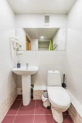 a bathroom with a toilet and a sink at City break. Center in Kaunas
