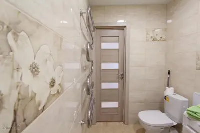 a bathroom with a shower and a toilet in it at Lukšio Apartment in Šiauliai