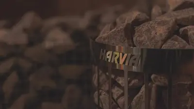a pile of rocks with the word harmite on it at Namelis prie Magnolijos in Druskininkai