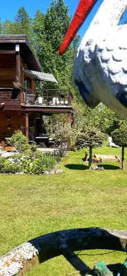 a view of a house with a frisbee at Viešnagė pas Valentiną in Sužionys