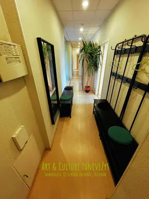an art and culturearma view of a hallway in a building at Art & Culture Panevėžys in Panevėžys
