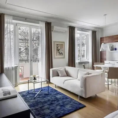 Design Studio Apartment with Balcony by Domvia