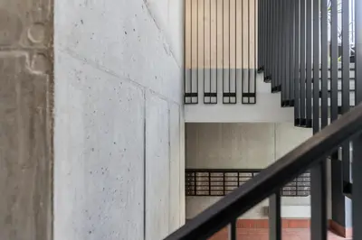 an image of a staircase in a building at Vilnius Old Town Renessainse Studio 3 in Vilnius