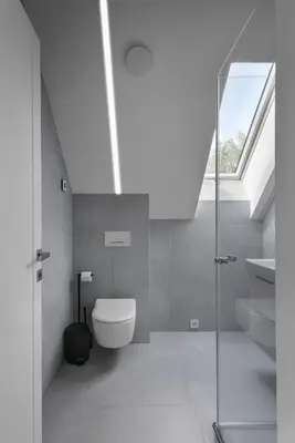 a bathroom with a toilet and a glass shower at MINDAUGO VILOS in Piliuona